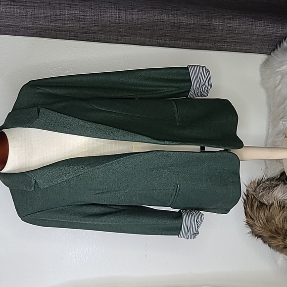 Skies Are Blue Jackets & Blazers - Skies are Blue Blazer Size Large Dark Green Career Brand New Easywear Basic